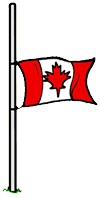 The Time To Act is Now - Carla Anne Coroy - Canadian flag at half mast