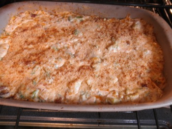 Baked Potatoes with Bacon Broccoli Cheese Casserole Sauce - Carla Anne Coroy - Casserole Sauce ready to bake